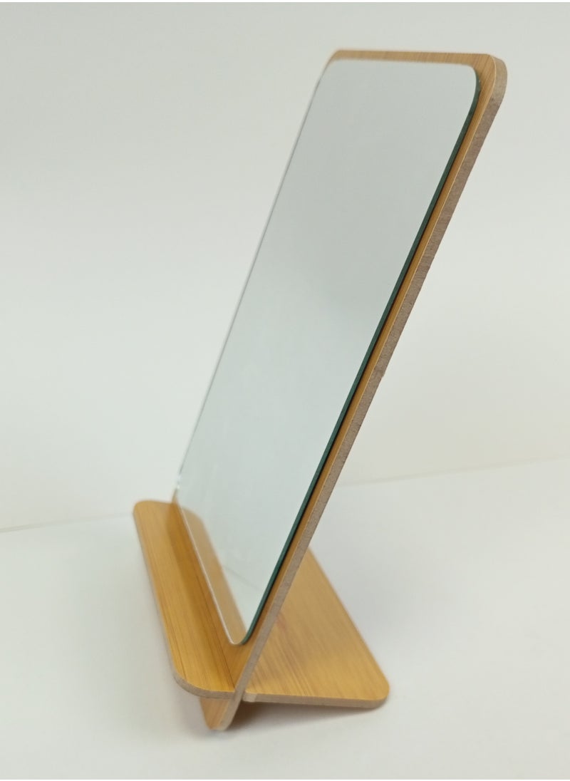 MtjrNet - Standing Makeup Mirror Easy To Use Always Handy Standing Face Mirror - Image 1