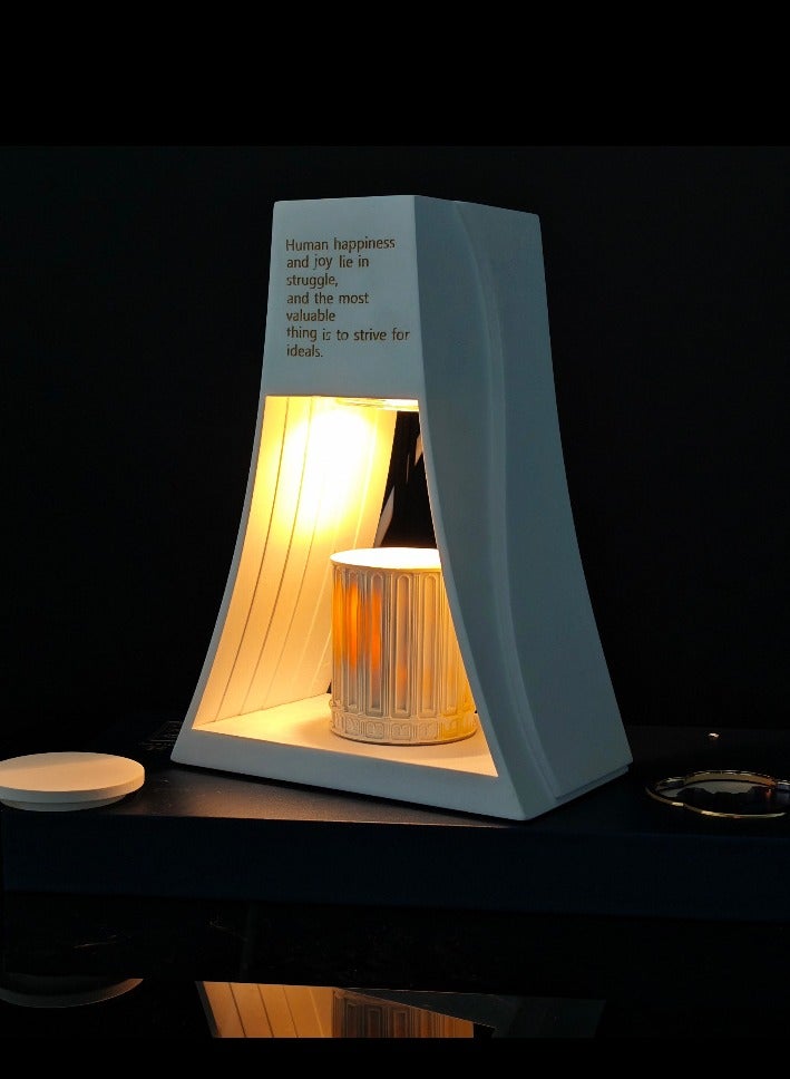 oem Church Waxlights Architecture Sculpture Miniatures Home Ambient Lights Flameless Aromatherapy Candle Gifts-Fragrance - Fragrant whispers of the empty mountain  - Image 3