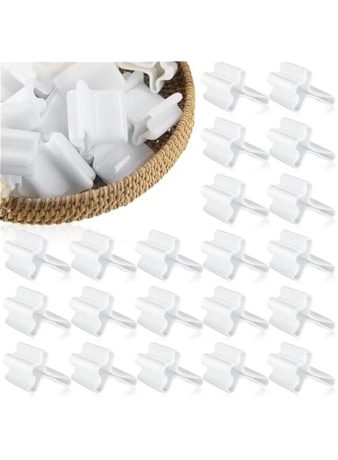 Arabest 50 Pcs Safe T Post Cap T Post Vinyl Safety Cap T Post Topper (White) - Image 1