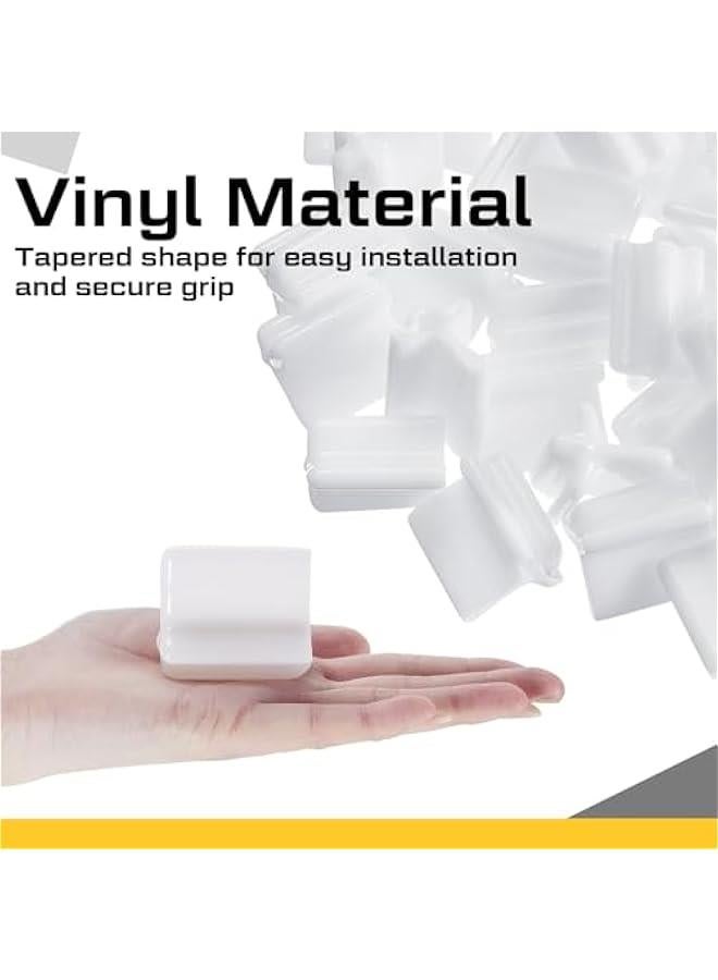 Arabest 50 Pcs Safe T Post Cap T Post Vinyl Safety Cap T Post Topper (White) - Image 3