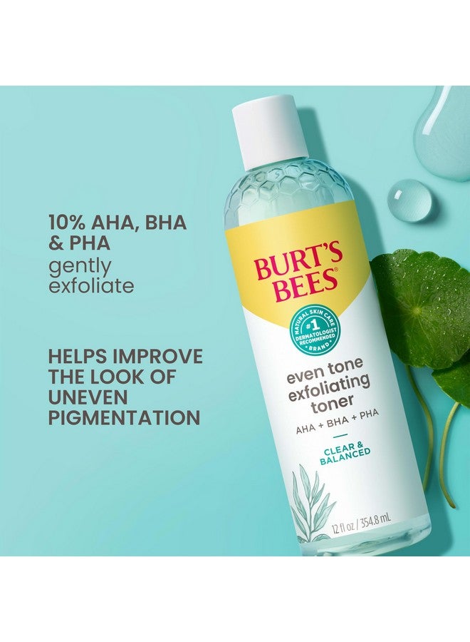 Burt's Bees Burt’s Bees Clear and Balanced Even Tone Liquid Face Exfoliator, Gentle Exfoliator Reduces Look of Pores and Improves Uneven Pigmentation, 12 Oz - Image 2