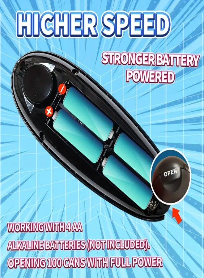 AROAQ Automatic Can Opener – Hands-Free, Battery-Powered with Smooth Edge & Magnetic Lid Lift – Ergonomic Design for Seniors & All Can Sizes – Black - Image 5