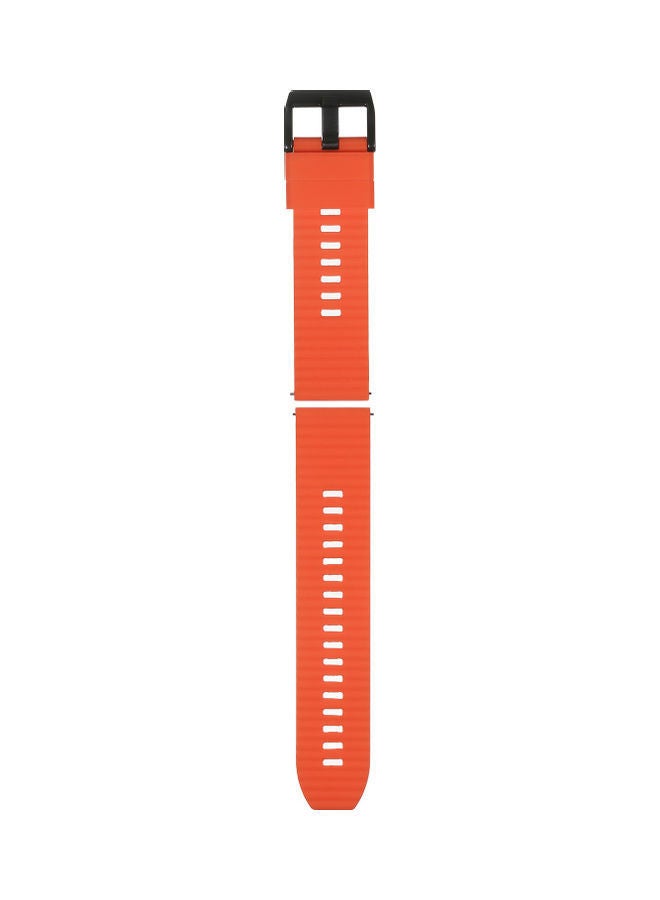 NIBEMINENT Replacement Silicone Smartwatch Band - 22mm Orange - Image 1