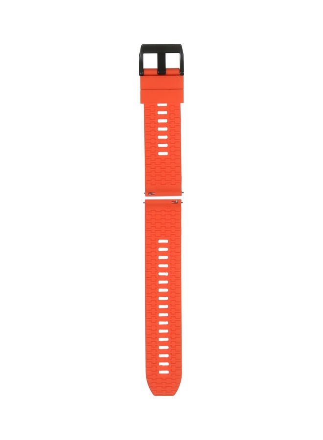 NIBEMINENT Replacement Silicone Smartwatch Band - 22mm Orange - Image 3