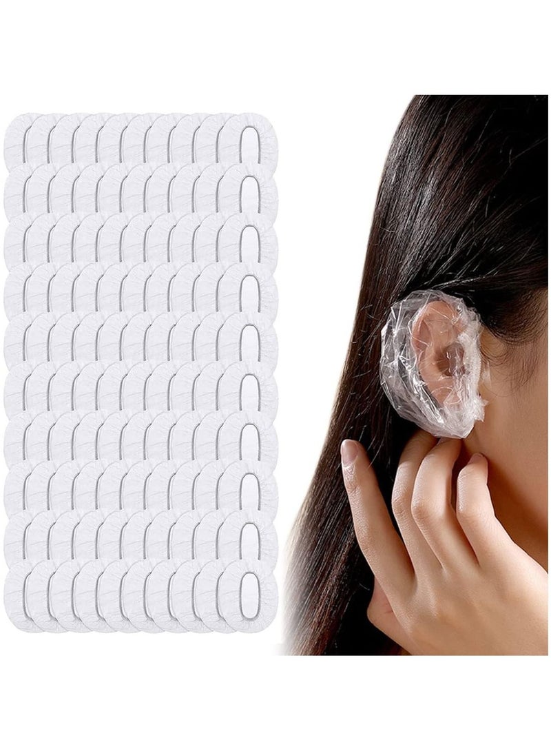 BLOOMING TIME 100pcs Disposable Waterproof Ear Protectors Shower & Spa Ear Cover Caps - Image 1