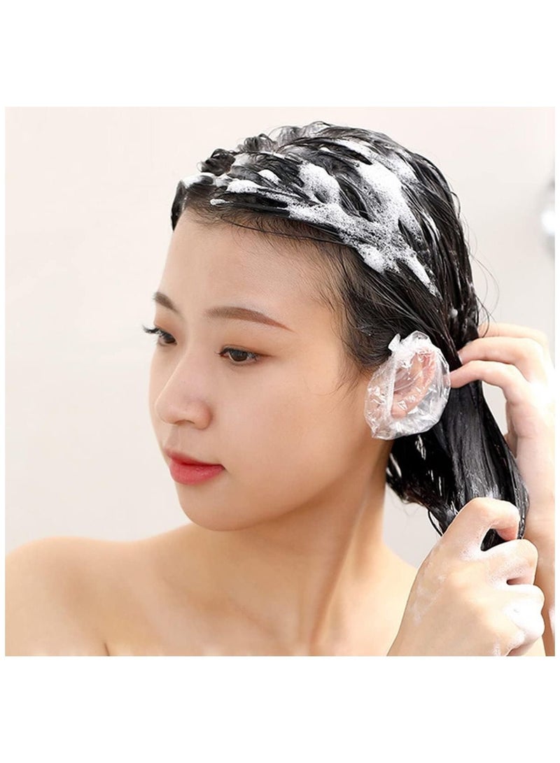 BLOOMING TIME 100pcs Disposable Waterproof Ear Protectors Shower & Spa Ear Cover Caps - Image 5