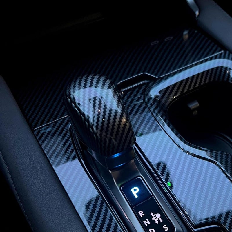 New Interior Trim Center Gear Shift Knob Cover Accessories for Lexus RX 350 RX 500h 2023 2024 2025 2026 NX 250 NX 350 NX 350h NX 450h 2022-2026 (Carbon Fiber Print) - Image 5