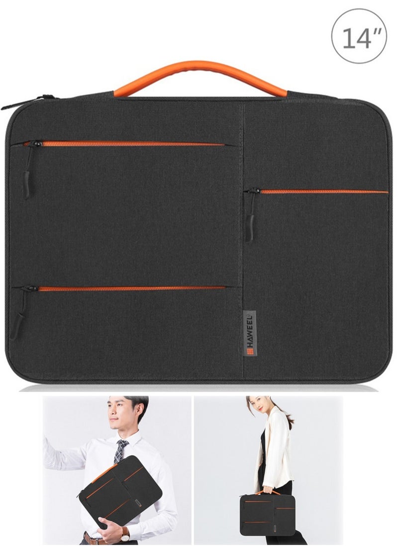 HAWEEL 14-Inch Sleeve Case Zipper Laptop Handbag(Black)  - Image 1