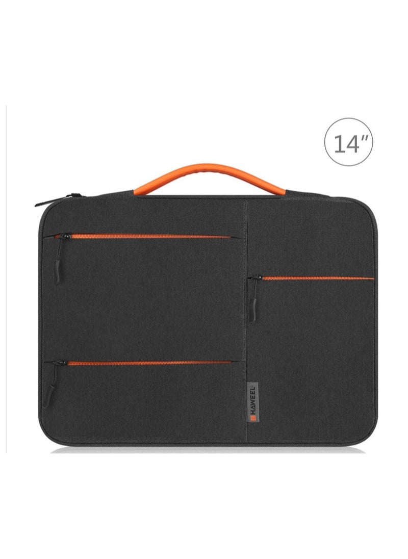 HAWEEL 14-Inch Sleeve Case Zipper Laptop Handbag(Black)  - Image 2