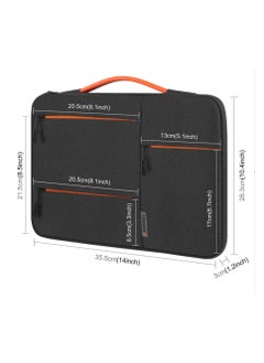 HAWEEL 14-Inch Sleeve Case Zipper Laptop Handbag(Black)  - Image 3
