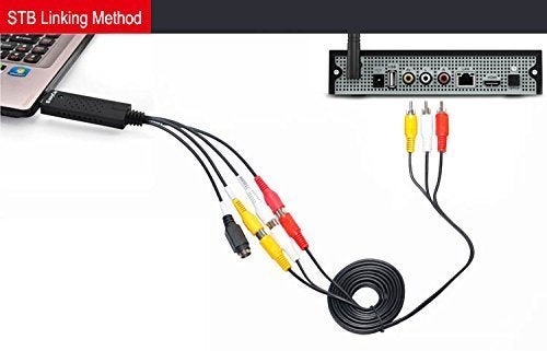Microware USB 2.0 Video TV DVD VHS Audio Capture Adapter Video Capture Card Cable - Image 4