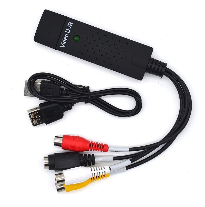 Microware USB 2.0 Video TV DVD VHS Audio Capture Adapter Video Capture Card Cable - Image 1