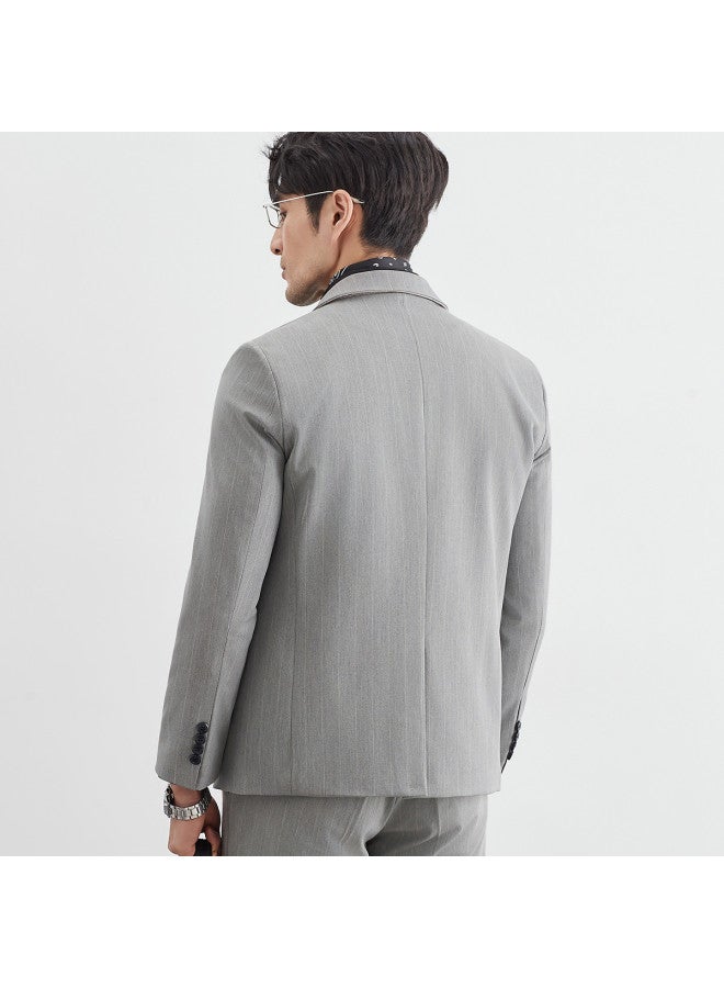 Fapai Spring And Autumn Youth Men's Business Suit Set Fashion Classic Striped Suit - Image 4