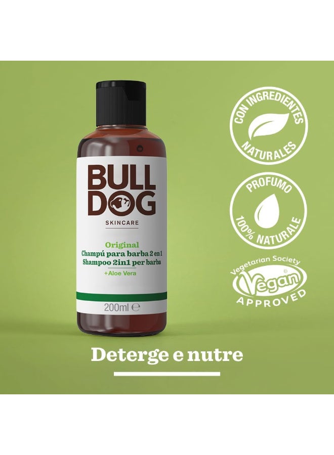 BULLDOG - Beard Care for Men | Original Beard Shampoo & Conditioner | for a Soft & Nourished Beard | 200 ml - Image 2