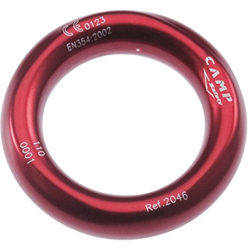 CAMP Aluminum Rappel Ring - 34mm - Red - Image 1
