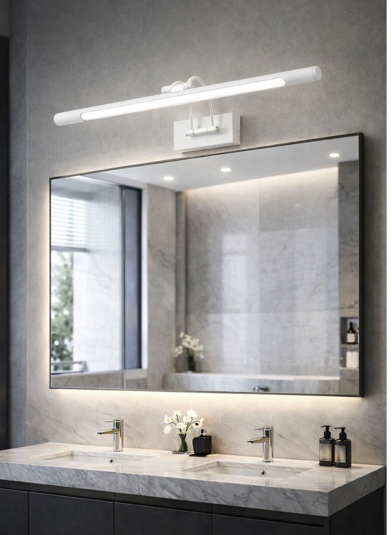 AL THURAYAT Modern 3-Color Dimmable Wall Lamp, 15W, 60cm. With this modern wall lamp, it provides balanced lighting, ideal for placing above mirrors. (White color) - Image 4