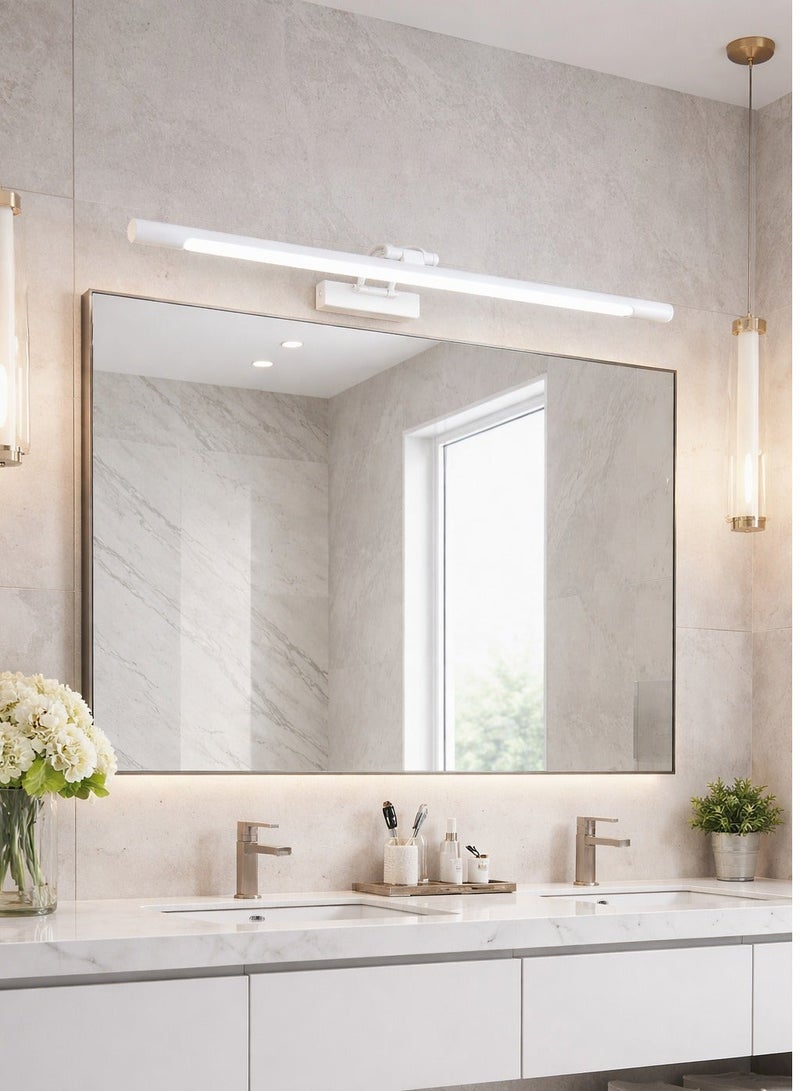 الثريات مصباح حائط LED مودرن 15W بإضاءة لون واحد ثابت – إضاءة حمام وديكور داخلي 60 سم – أبيض - Image 4