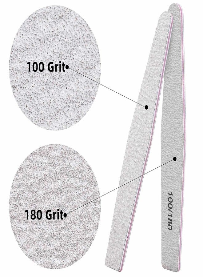 25 Pcs Emery Boards for Nails 100/180 Nail Files Bulk Finger Nail File Boards Heavy Duty Nail Buffers - Image 2