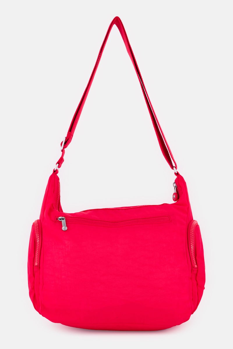 kipling حقيبة كتف بشعار العلامة التجارية للنساء، وردي داكن - Image 2