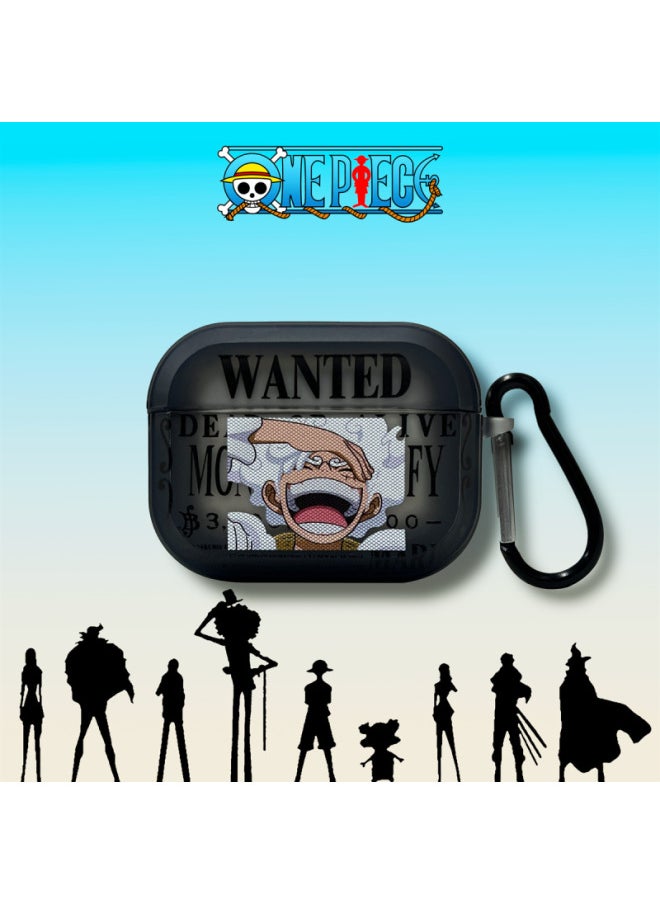 Generic - One Piece Luffy Applicable For Apple Airpods Protective Cover 4 Generation Pro2 2 Generation 3 Generation Bluetooth Earphone Case 4 Generation-Color:【Four Emperors】-Applicable Models:Airpods 4th Generation - Image 1