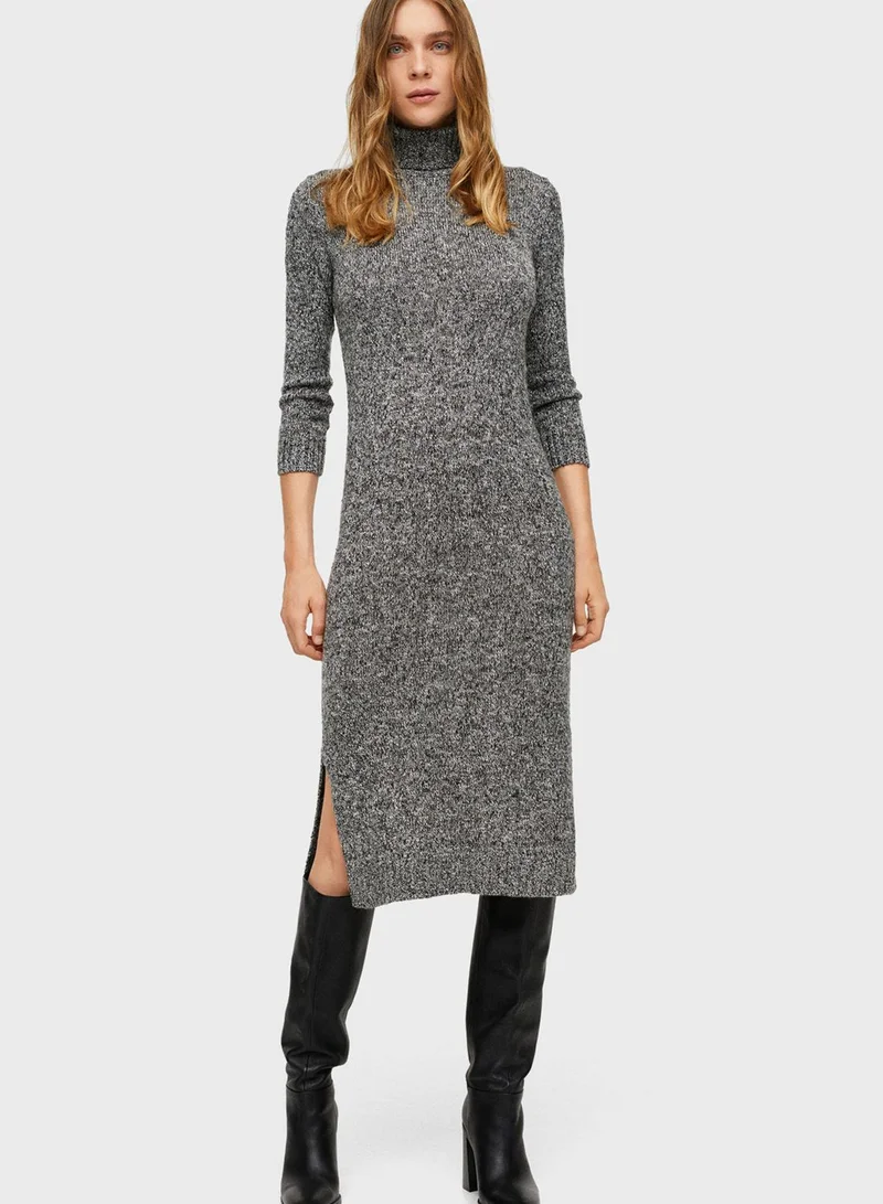 MANGO Knitted Bodycon Dress