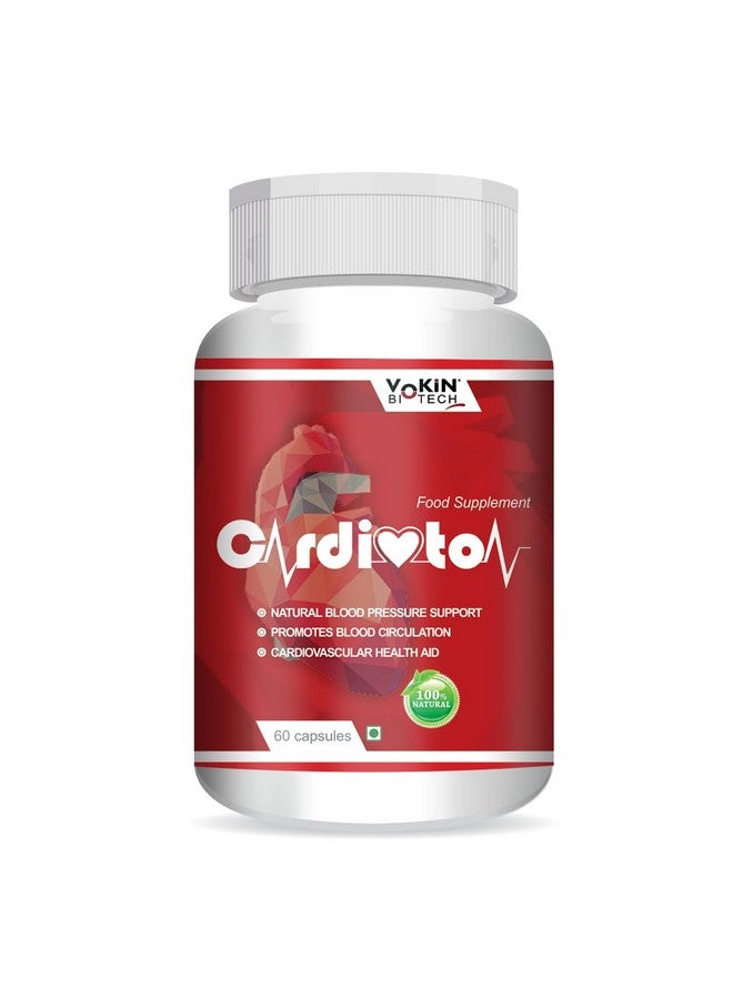 Vokin Biotech Cardioton 60 Capsules with Coenzyme Q10 & Arjuna Extract For Heart Health - Image 1
