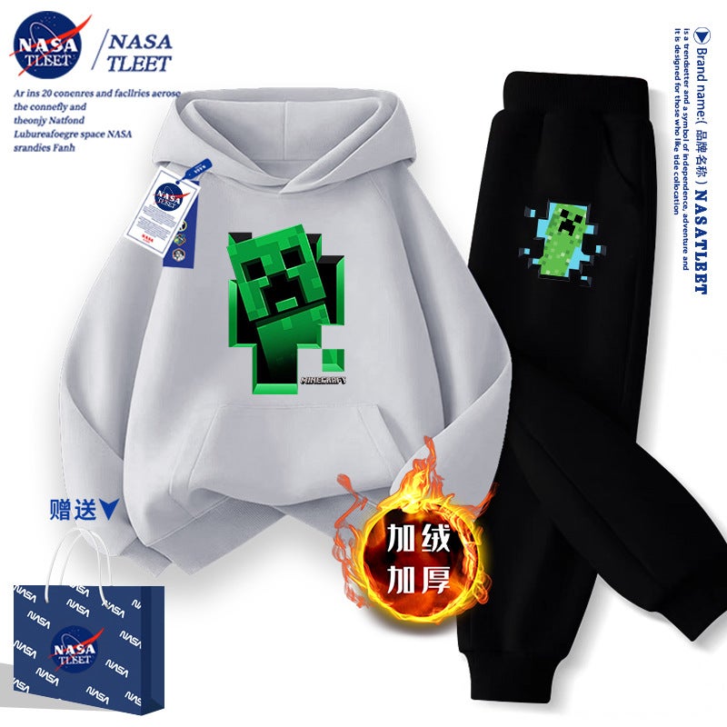 Nasa Joint New Cartoon Game My World Coeur Fear Casual Jacket Hooded Pullover Student Wei Yi Tide - Image 1