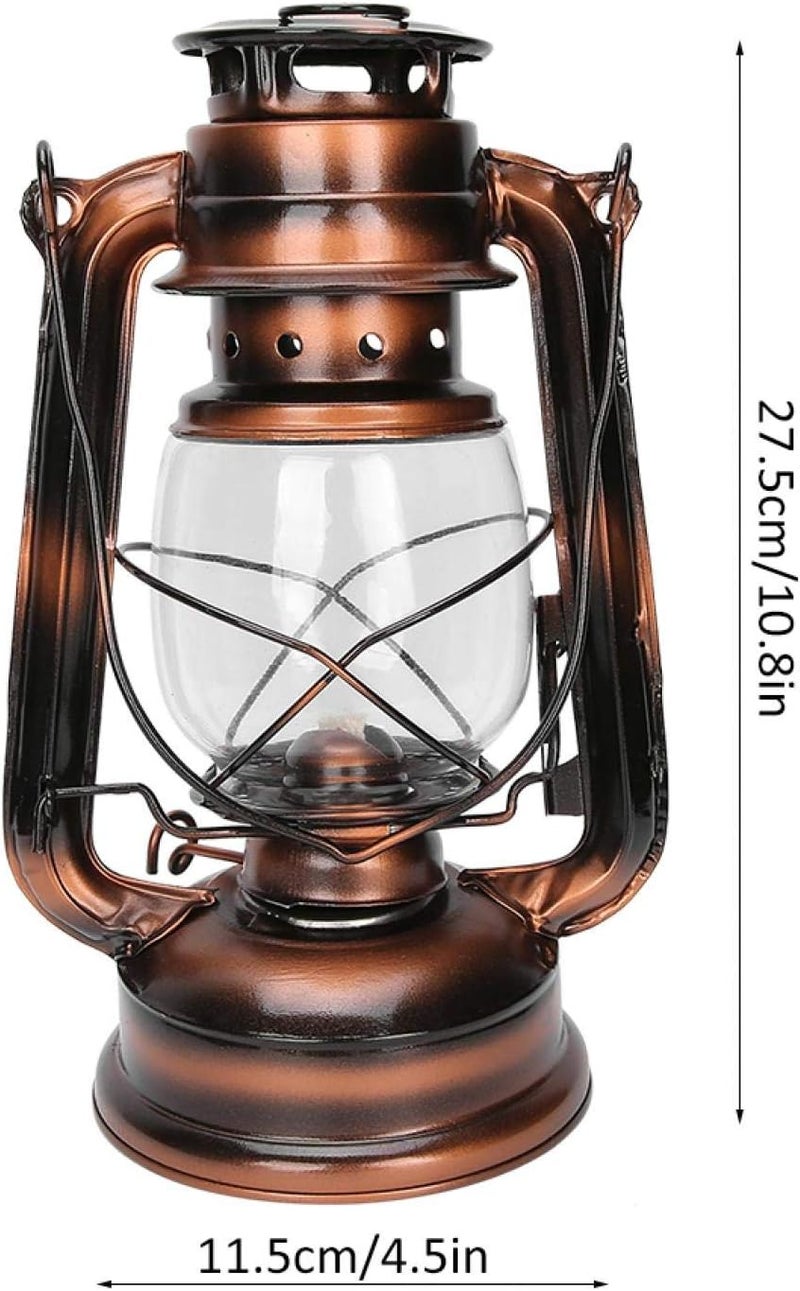 comfrt Iron Kerosene Oil Lamp, Hanging Oil Lantern Light Vintage Hurricane Kerosene Lamp Burning Lantern for Indoor Outdoor Decoration - Image 3