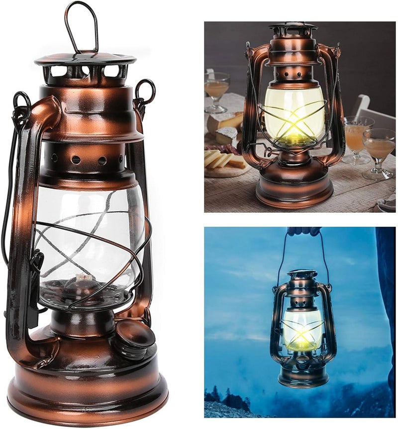 comfrt Iron Kerosene Oil Lamp, Hanging Oil Lantern Light Vintage Hurricane Kerosene Lamp Burning Lantern for Indoor Outdoor Decoration - Image 4