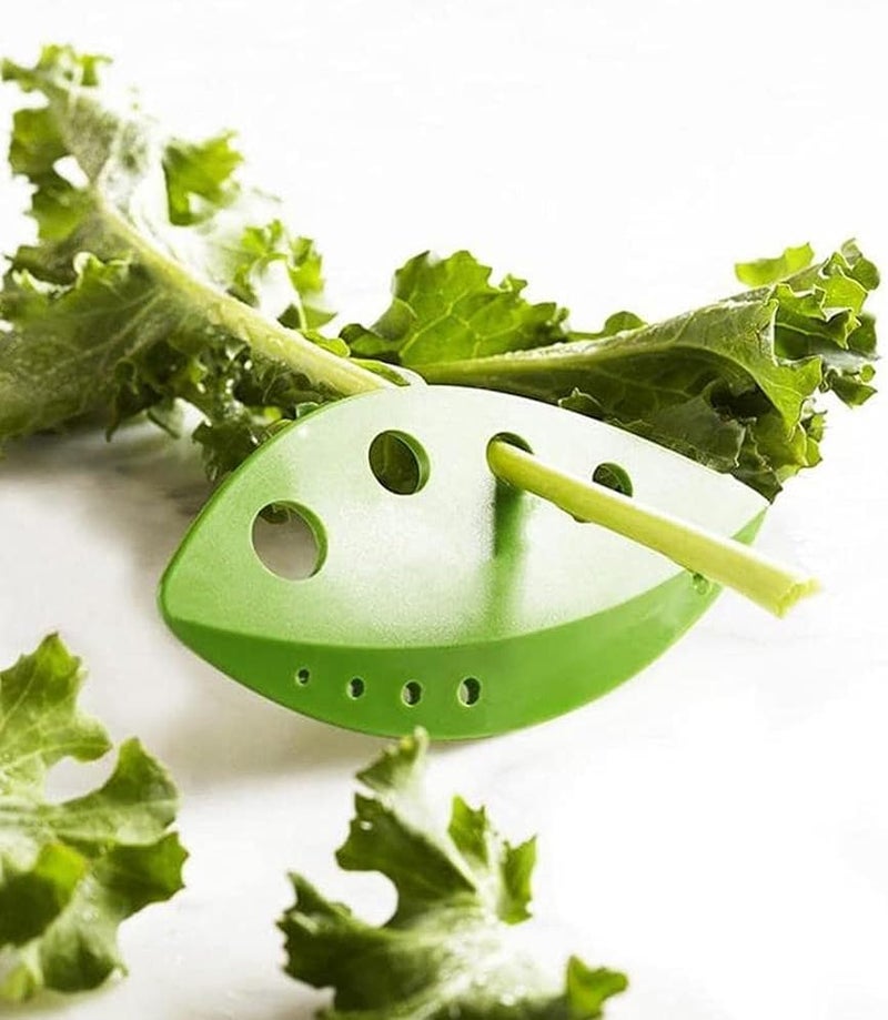 klarako 3 Pieces Safety Herb Stripper Gadget Leaf Remover Plastic Edge Vegetables Leaf Separator Herb Stripping Tool Suitable for Parsley, Basil, Rosemary, Thyme, Tarragon - Image 4