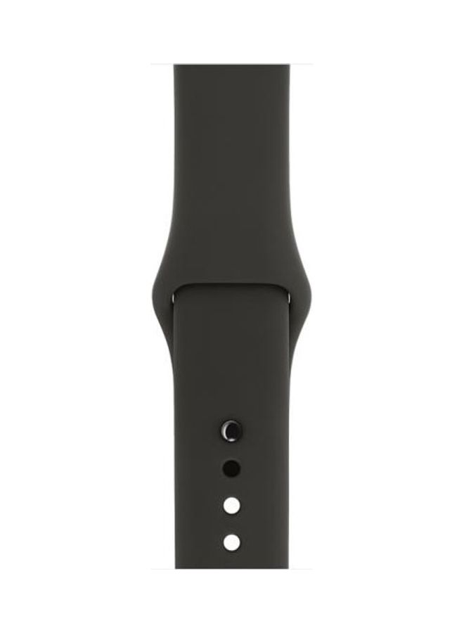 NIBEMINENT Fashion Simple Style Silicone Wrist Band for Apple Watch Series 3/2/1 42mm Grey - Image 3