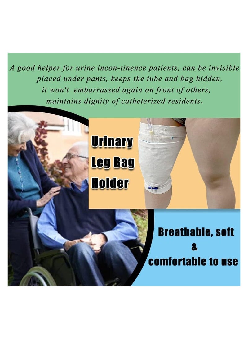 Urinary Leg Bag Holder for Incontinence Patient, Catheter Holder, Sleeves Urine Thigh Foley Drainage Stabilization Device, Cover (M) - Image 3