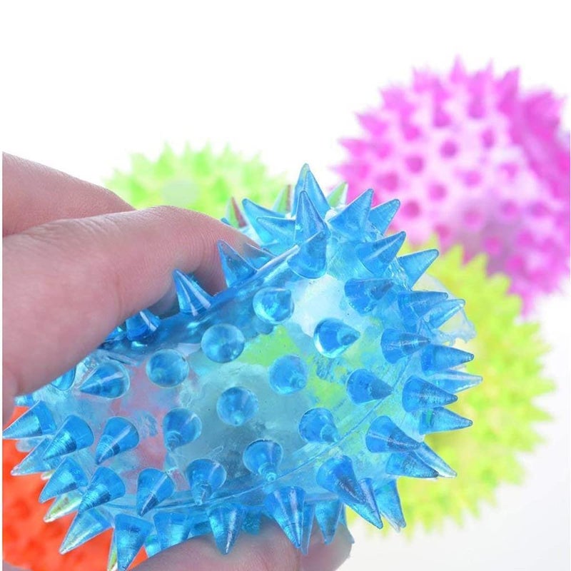 KittuPet Puppy Toys Dog Toy for Small Dogs Ball Toy Combo + Rainbow Ball | Rope Toys for Dog + Cotton Ball + LED Light Ball for Puppy Dog + Teething Ball Toys, Pack of 3 Combo Pack - Image 5