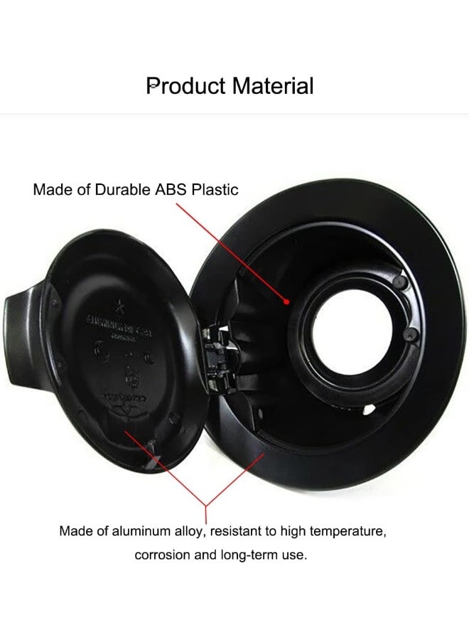 MOCW 68250120AA Fit for Dodge Challenger Fuel Filler Door Cover 2008-2020 Matte Black - Image 2