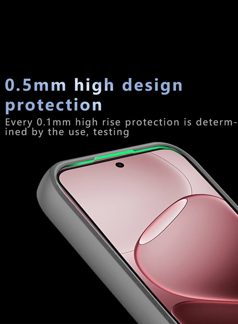 دبليو تيك غطاء حامي نحيف من السيليكون الهجين TPU لهاتف Oppo A6 Pro 5G / Oppo F31 5G 2025 مع حماية الكاميرا المرتفعة (MCAPSA) - شفاف/رمادي - Image 4