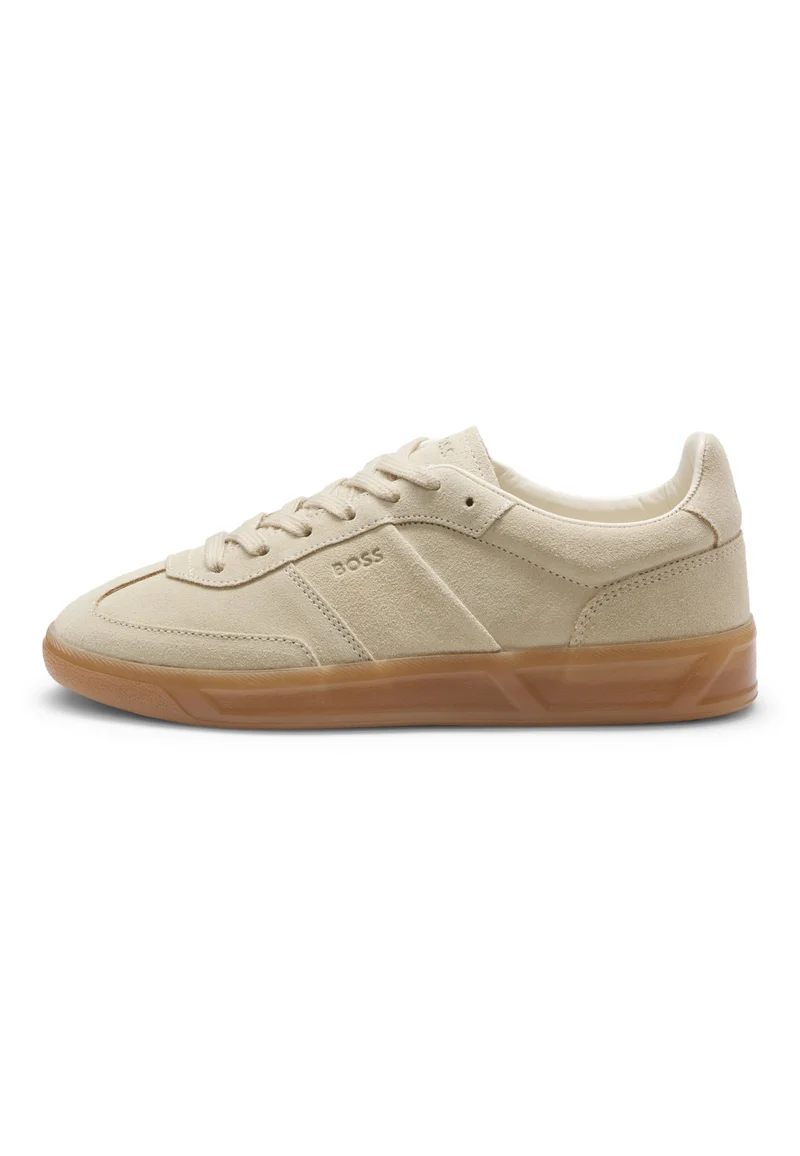 BOSS Beige Suede trainers with rubber sole for Women | Best Price UAE