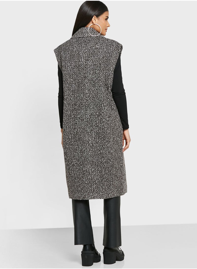 VERO MODA - Button Detail Knitted Vest Coat - Image 1