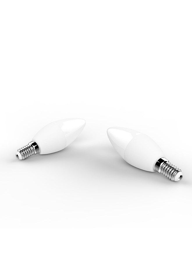 Generic - WiFi Smart Bulb RGB+W+C LED Candle Bulb 5W E14 Dimmable Light Phone APP SmartLife/Tuya Remote Control Compatible with Alexa Google Home for Voice Control, 3 pack - Image 1