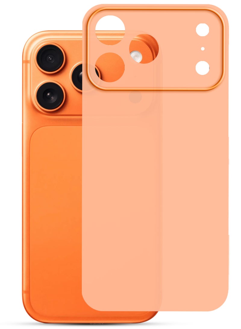 CATANES Air Skin Frosted Matte Case for iPhone 17 Pro - Stylish Ultra Slim Back Cover - Cosmic Orange - Image 1