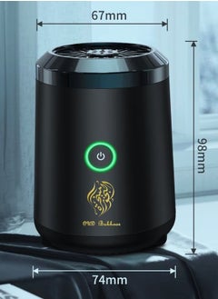 Portable Incense Burner | USB Rechargeable Bukhoor | Mini Electric Arabic Mubkhara Device for Car | Office and Home Fragrance (Black) - pzsku/ZC1675425F39875B25608Z/45/_/1738593415/7231b4a8-e244-45a0-a54f-1d2360b668e9