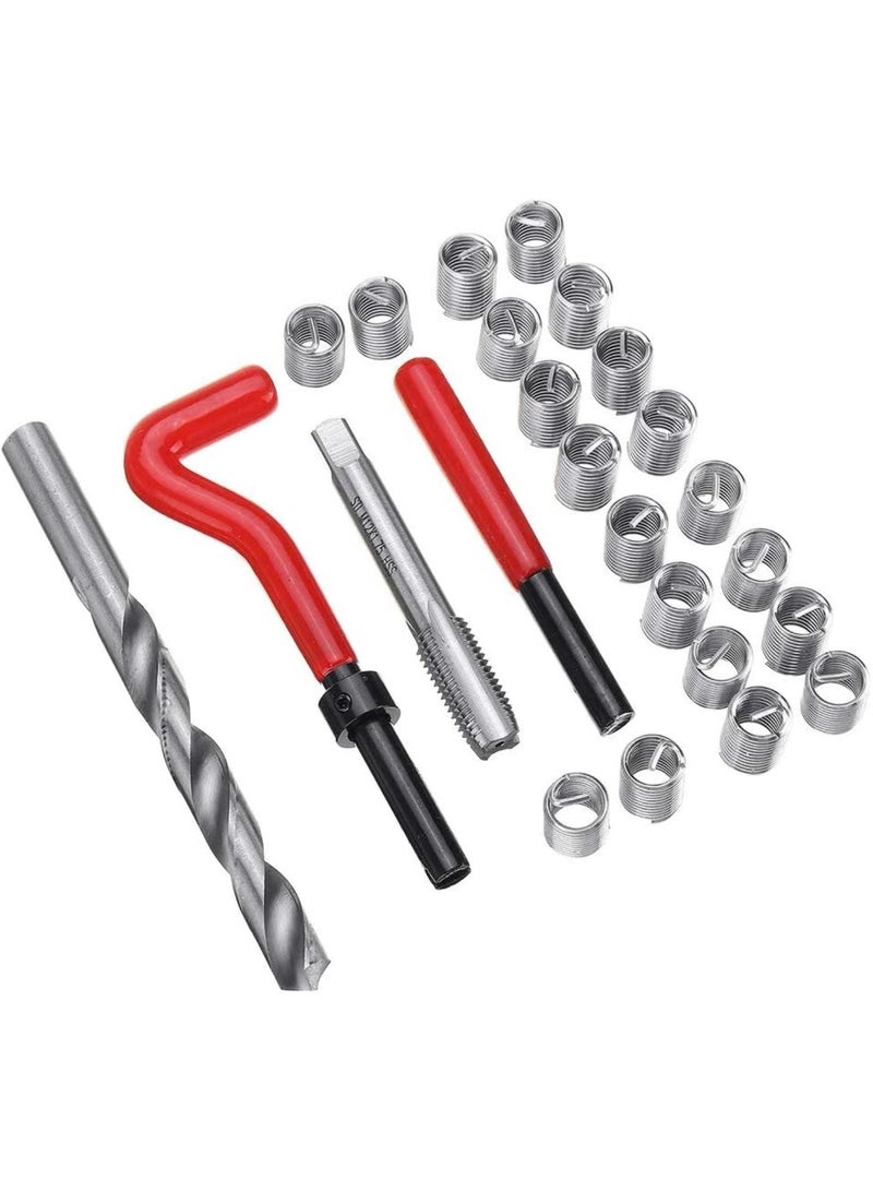 GGOOT DIY & Tools/Hardware 25pcs M12 Thread Repair Tool Kit for Restoring Damaged Threads Spanner Wrench Twist Drill Bit Kit - Image 4
