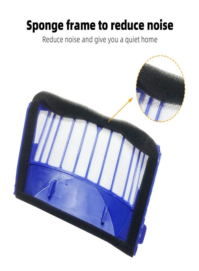 SENNII Robot Vacuum Cleaner Accessories for iRobot Roomba 600 & 500 Series, 3 Filter, 3 Side Brush, 1 Bristle Brush - Image 4