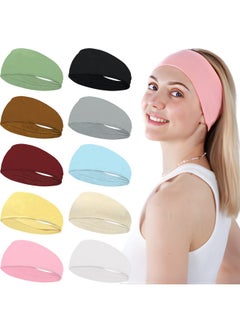 10 Pack Headbands For Women Sports Headbands Wide Hair Bands Hair Non Slip Stretchy Headbands For Yoga Sports Working Out Fitness Hair Accessories For Women - pzsku/ZC1676A7C32657DB39D3DZ/45/_/1696664917/c28ebd1d-40ac-4f57-9f0d-86d782dfac34