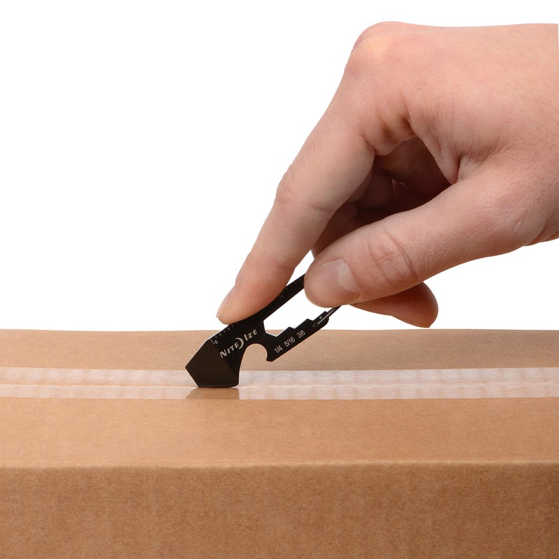 Nite Ize DoohicKey Keychain Multi Tool, Stainless-Steel 5-in-1 Multi Tool With Bottle Opener + Carabiner Clip, Black - Image 4