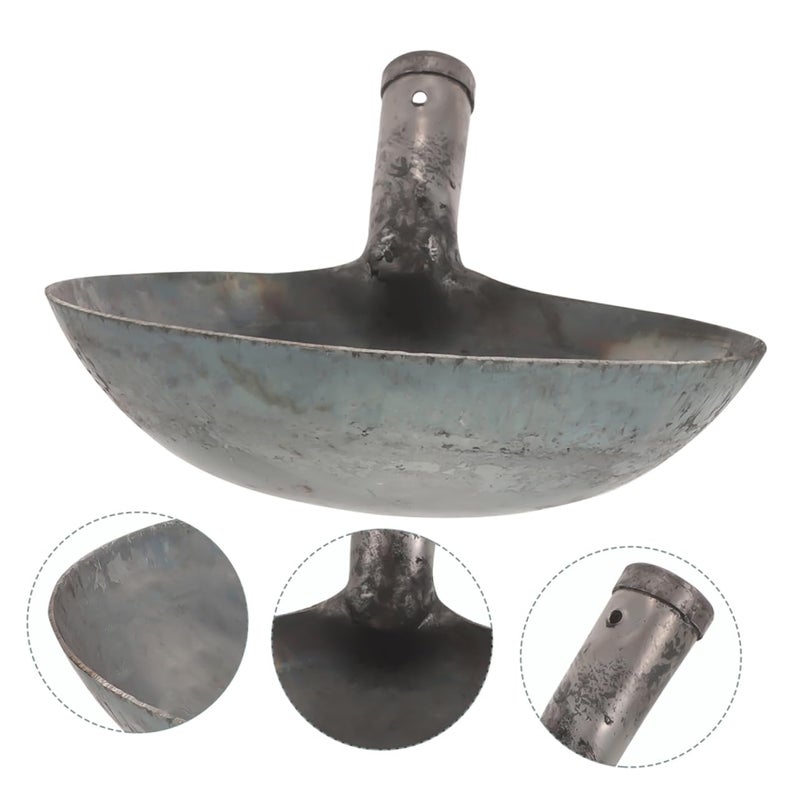 Iron Water Scoop Spoon Long Handle Garden Ladle for Drainage Cleaning Mud Sludge - Image 5