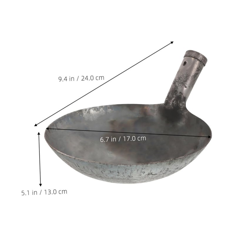 Iron Water Scoop Spoon Long Handle Garden Ladle for Drainage Cleaning Mud Sludge - Image 3