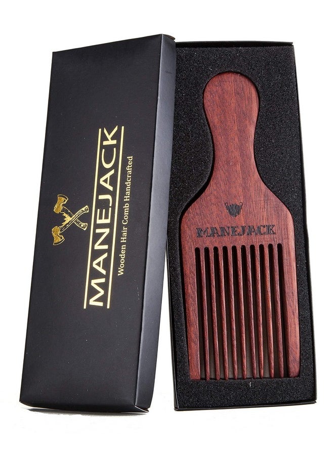MANEJACK - MANEJACK Beard Pick for Men- Wooden Comb Afro Hair Lift Combs - Image 1