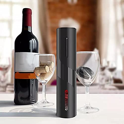 Deoxys Deoxys Electric Wine Bottle Opener Automatic Electric Wine Bottle Corkscrew Opener with Foil Cutter One Click Reusable Wine Bottle Opener for Home Kitchen Party Bar Restaurant  - Image 1