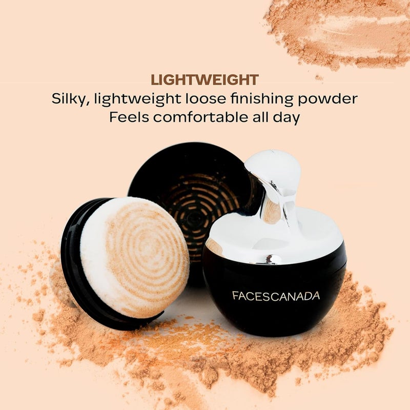Facescanada Faces Canada Mineral Loose Powder - Natural Beige 05 | Lightweight Face Powder with Applicator | Controls Shine, Evens Skin Tone & Sets Makeup | Natural Matte Finish | 0.25 Oz (7g) - Image 2