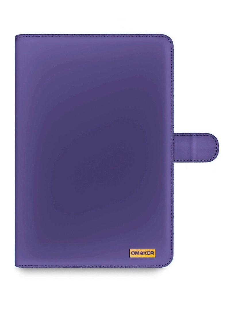 OMAKER حافظة ذكية قابلة للطي من الجلد عالي الجودة تغطي بالكامل مع قاعدة مغناطيسية لجهاز Honor Pad 10 12.1 بوصة 2025 - بنفسجي - Image 1
